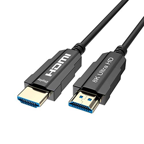 Amazon | CableDeconn 光ファイバー HDMI 2.1 ケーブル 光デジタル